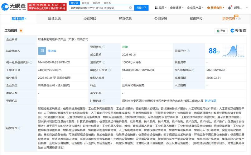 范围包括智能机器人的研发,云计算装备技术服务,人工智能应用软件开发